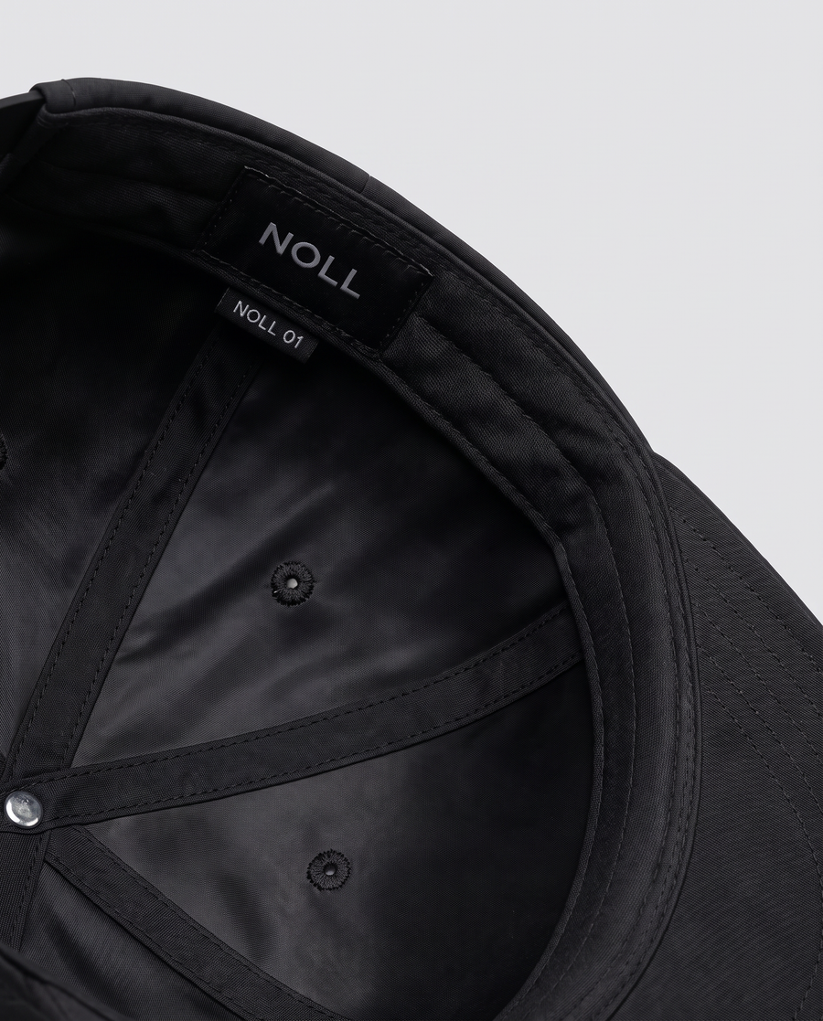 The silk-lined interior of the NOLL 01 hat